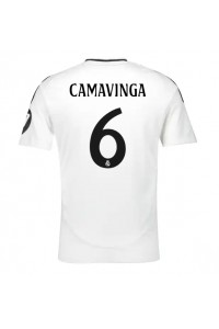 Fotbalové Dres Real Madrid Eduardo Camavinga #6 Domácí Oblečení 2024-25 Krátký Rukáv